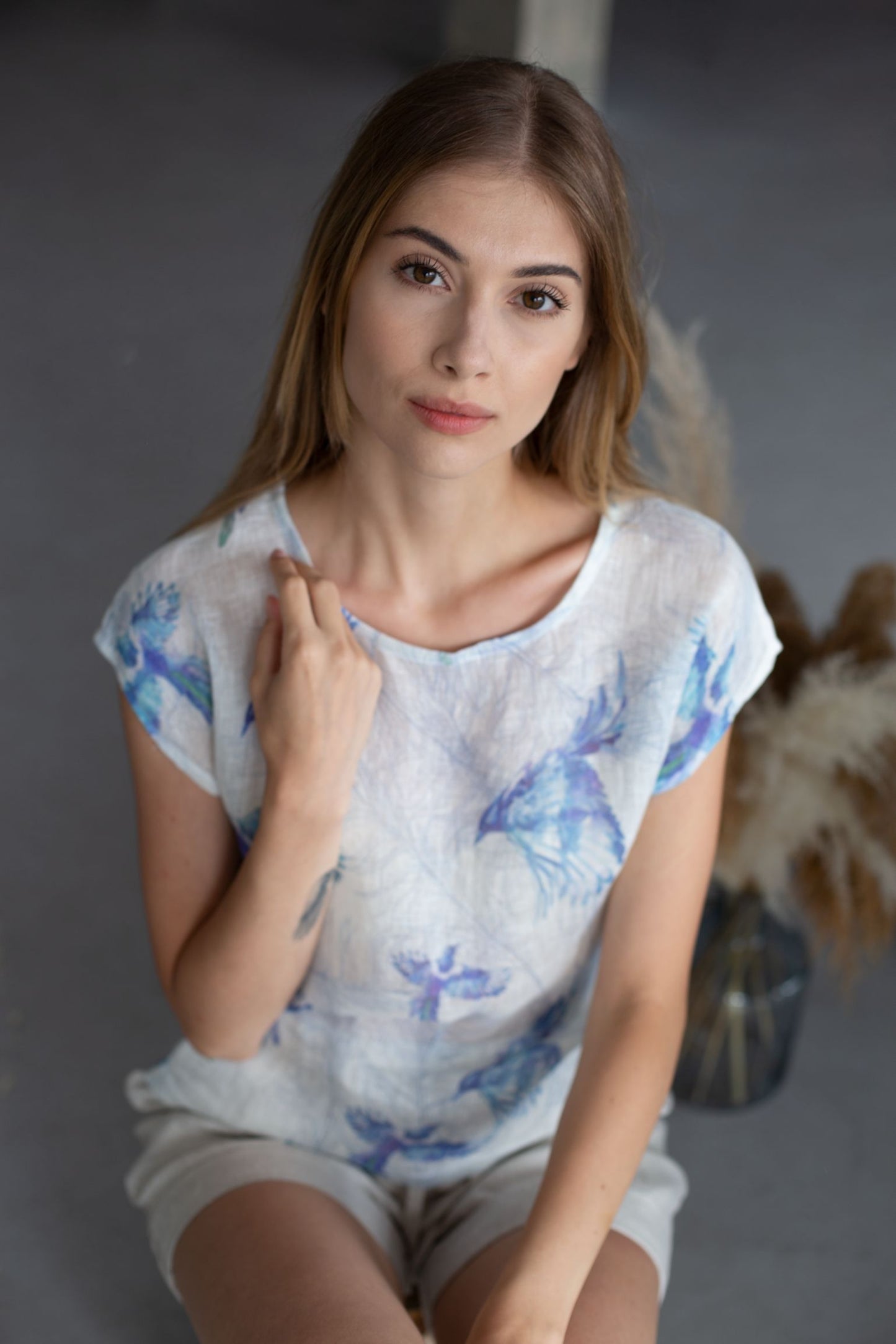 0335 - blue birds top