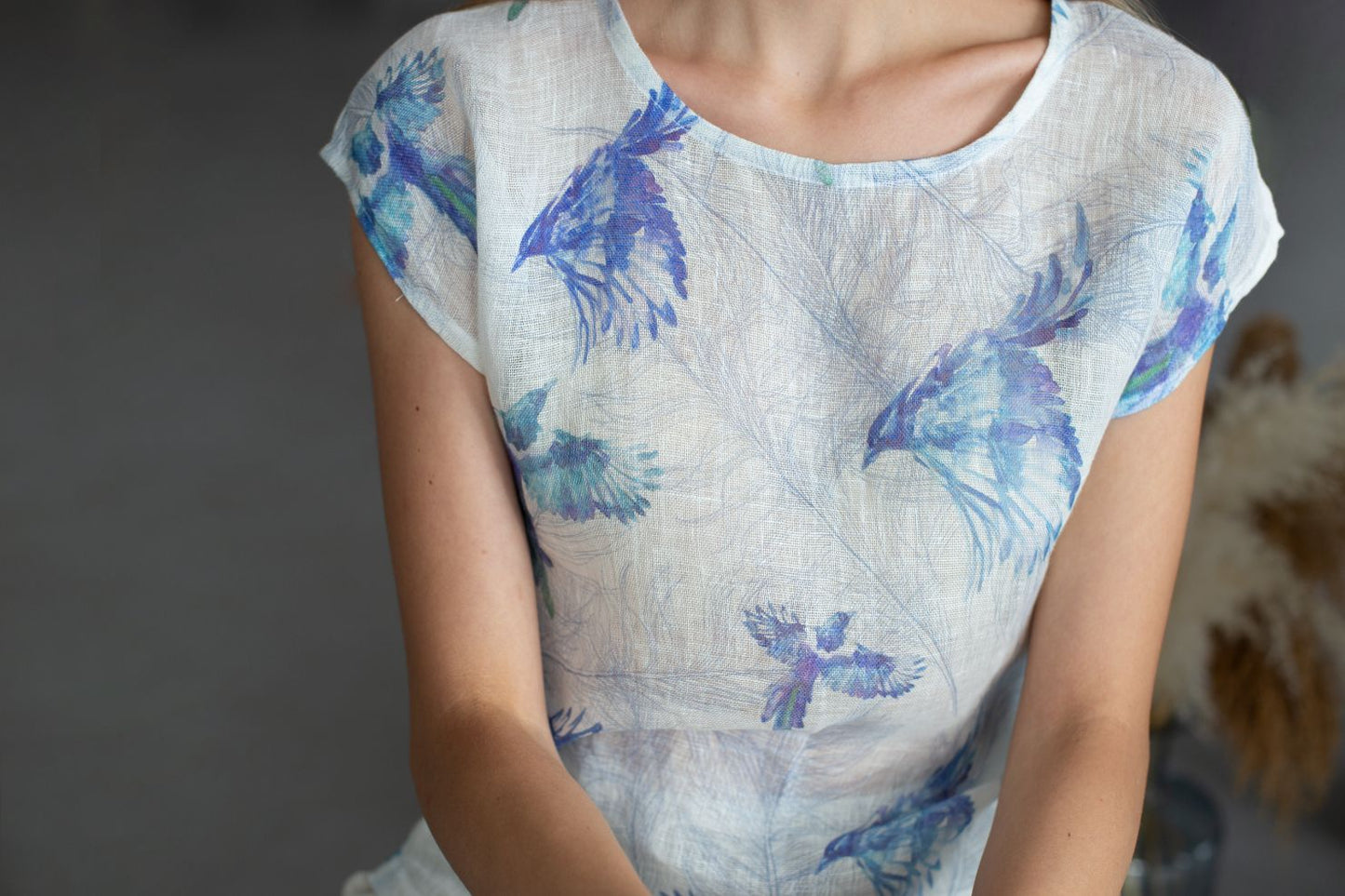 0335 - blue birds top