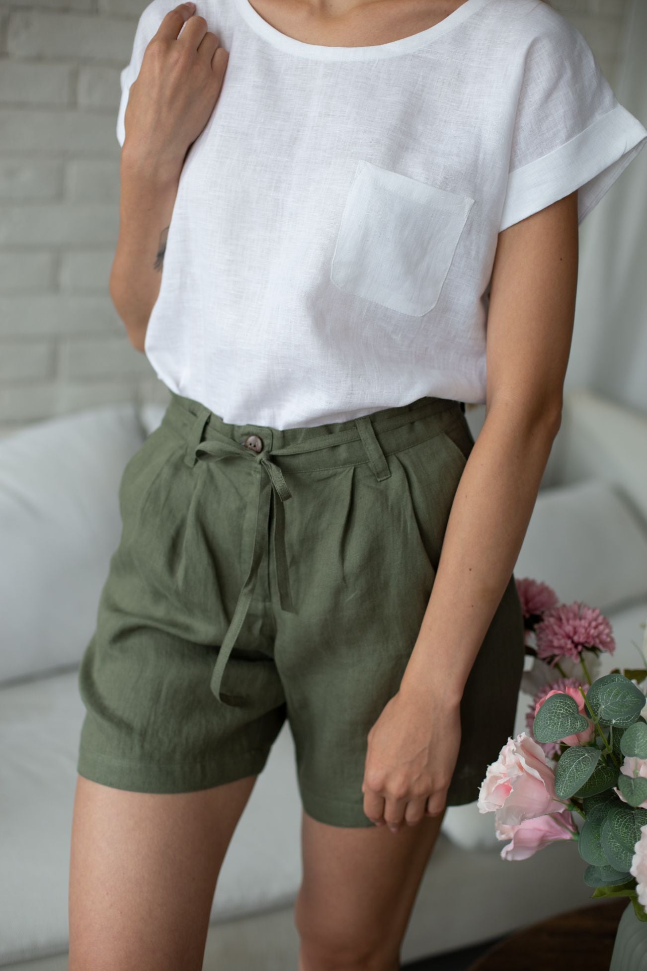0417 – green short shorts